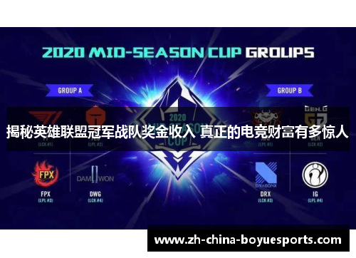 揭秘英雄联盟冠军战队奖金收入 真正的电竞财富有多惊人