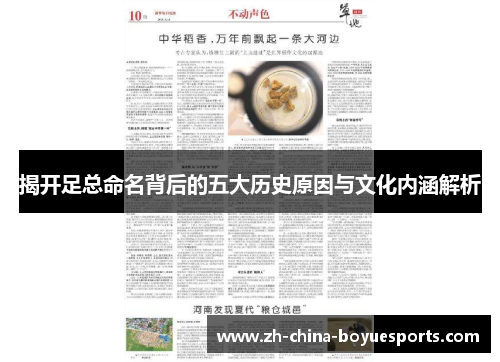 揭开足总命名背后的五大历史原因与文化内涵解析 揭开足总命名背后的五大历史原因与文化内涵解析