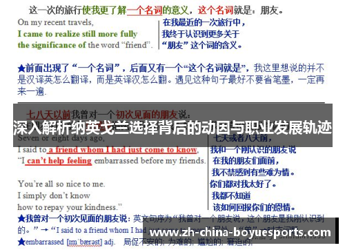 深入解析纳英戈兰选择背后的动因与职业发展轨迹